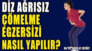 AĞRISIZ ÇÖMELME EGZERSİZİ NASIL YAPILIR aktifizyo fiziktedavi dizkireçlenmesi [upl. by Kirtap]