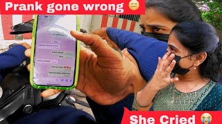 New Girlfriend Prank On Renu 💔  She Cried 😭 [upl. by Wilkinson871]