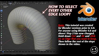 Blender  Select and Remove Every Other Edge Loop [upl. by Conchita920]