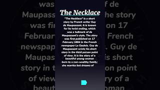 The Necklace by Guy de Maupassant englisliterature youtube shortstory englishstory shorts [upl. by Charters228]