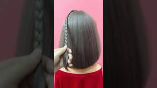 back to school hairstyles  easy hairstyleBeautiful and simple hairstyle for short hair [upl. by Lamprey]