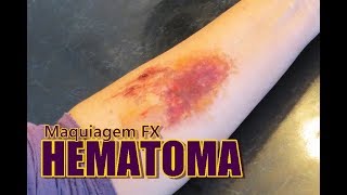 Maquiagem Hematoma Efeitos especiais [upl. by Amehr]