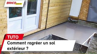 Comment ragréer un sol extérieur   Bricomarché [upl. by Rothmuller359]