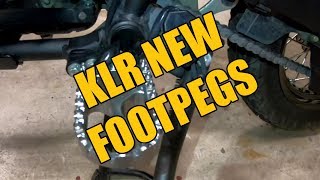 Review JNS Footpeg Lowering Mounts and Tusk Aluminum Footpegs [upl. by Adlig]