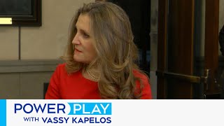 ‘This is not a minibudget’ Freeland on the economic update  Power Play with Vassy Kapelos [upl. by Annasor]