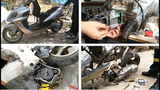 Motosiklet tamiri tüm detaylarıyla  scooter repair [upl. by Egres]