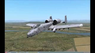 DCS A10C Warthog Gun run demonstration [upl. by Tekcirk]