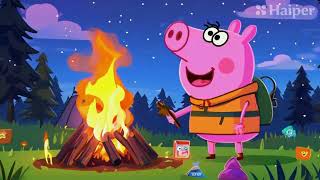 🏕 Camping Song with Peppa Pig 🏕  Bonfire amp Marshmallows with George 🎶 [upl. by Mascia711]