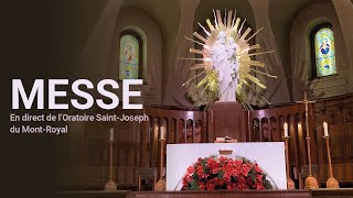 Messe du 24 octobre 2024 en direct de lOratoire SaintJoseph [upl. by Jeromy]