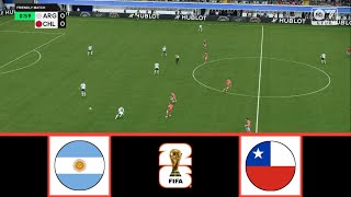 ARGENTINA VS CHILE  WCQ SOUTH AMERICA 2026  FOOTBALL LIFE 2024 [upl. by Ettedranreb]