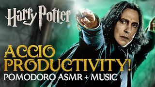 3Hour Study Session IMMERSE YOURSELF IN HOGWARTS  Harry Potter Pomodoro ASMR Ambience Timer Focus [upl. by Aerdnad234]