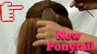 NEW PONYTAIL HAIRSTYLE  Ponytail Hairstyle For Medium And Long Hair [upl. by Faunie]