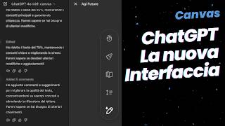 Come usare Canvas la nuova interfaccia di ChatGPT [upl. by Ydnyl720]