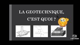 La Géotechnique  Cest Quoi [upl. by Ode266]