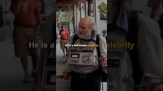 Radioman  homeless man has been in over 150 movies motivationalspeech actor celebrity shorts [upl. by Ardra]