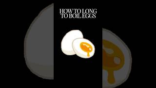 How long to boil eggs tutorial shorts [upl. by Lyrak]