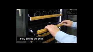 How to Remove a Shelf from Your Vin Garde Wine Fridge Cabinet [upl. by Eitsyrhc260]