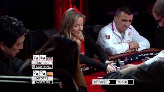 Mestre v Coren bluff rebluff rerebluff The Table 2011  International Federation of Poker [upl. by Niwrad]