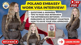 Poland Embassy Interview for Work Visa  Questions and Answers 2023 Poland Visa Appointment NASC [upl. by Ecidnacal]