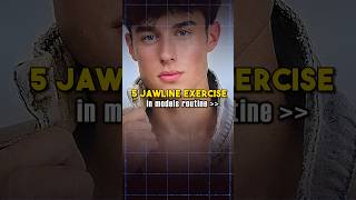 5 best JAWLINE exercises mewing [upl. by Eenej]