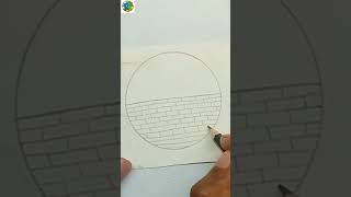 Easy circle drawingHow to draw circle drawing circle shorts [upl. by Gans]