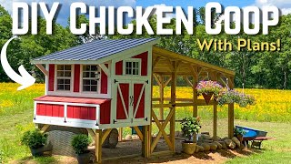 Ultimate Backyard Chicken Coop Build  How To DIY [upl. by Oremar]