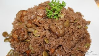 Haitian Rice And Peas With Shrimp  Diri Avec DjonDjon  Episode 94 [upl. by Litman]