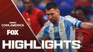 Argentina vs Canada Highlights  2024 Copa América [upl. by Ahsinrat]