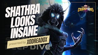 Shathra looks insane  Deep Dive Reaction  Marvel Contest of Champions [upl. by Christye]