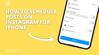 How to Schedule Posts on Instagram for iPhone [upl. by Feilak304]