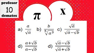 RACIONALIZAR fracciones con raices y letras RACIONALIZACIÓN de radicales ejercicios resueltos 03b [upl. by Ahsemot]