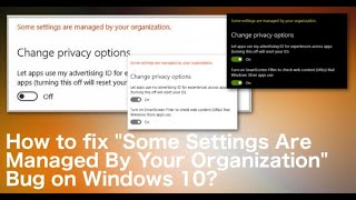 How to Fix Some Settings Are Managed By Your Organization Bug [upl. by Brout]