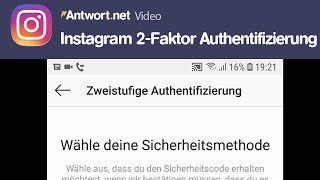 Instagram 2Faktor Authentifizierung aktivieren  Anleitung [upl. by Loss]