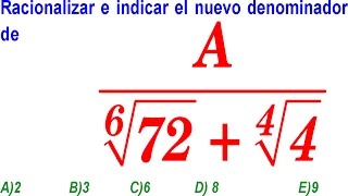 Racionalización  Suma de Cubos Problema Resuelto Examen Ingreso UniversidadÁlgebra Rubiños [upl. by Ailekahs513]