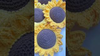 Girasoles CROCHET  🌻🌻🌻🌻🌻🌻🌻 crochet hechoamano flores [upl. by Alimak]