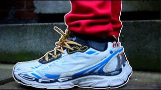 OFFWHITE Be Right Back Sneaker New York Blue White ON FOOT [upl. by Brunella190]