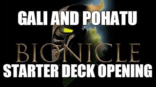 Bionicle Starter Deck Opening Gali and Pohatu [upl. by Risser]