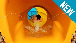 Vragrok amp Skiprok Kids Water Slides at Rulantica  Svalgurok [upl. by Ahsasal]