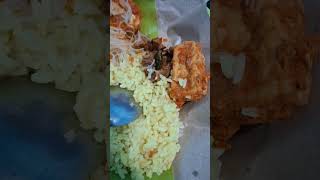 Delicious yellow rice breakfast nasi nasikuning foodshorts food delicious foodvideos [upl. by Enomys]