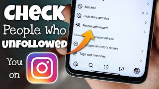 How to Check People Who Unfollowed You on Instagram [upl. by Eitnom]