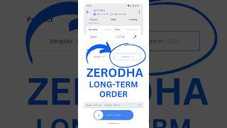 How to Buy LongTerm Shares in Zerodha Explained in 60 Seconds yourtradeguide [upl. by Lowrie]