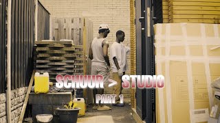 SCHUUR OMBOUWEN NAAR STUDIO  PART 1 [upl. by Audwen]