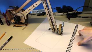 Arm3 Robot Draws 4th Order Hilbert Curve Fractal [upl. by Aniakudo]