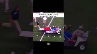 Staff lose control of golf cart before Cowboys game 😲 [upl. by Mallin]