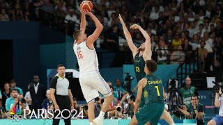 Serbia mounts massive comeback to eliminate Australia in heartstopping fashion  Paris Olympics [upl. by Kcolttam18]