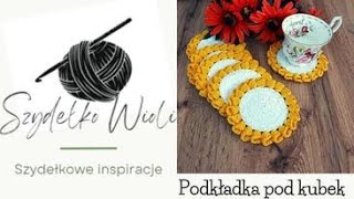 Szydełko Wioli  nowy wzór podkładkipodkładka crochetcrocheting [upl. by Slavin]