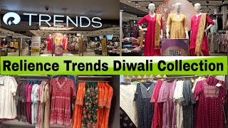 Reliance Trends Diwali Collection 2024 Reliance Trends Festive Offers Latest Party wear Kurtis [upl. by Llerol]