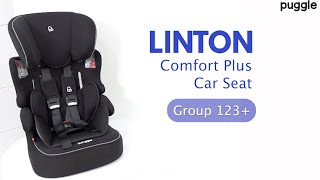 Puggle Linton Comfort Plus Group 123 Car Seat  Features amp Howto Guide [upl. by Eloci]