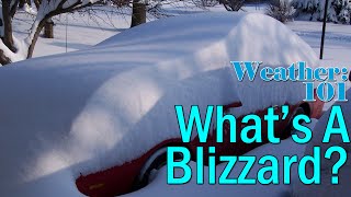 Weather 101 Whats a blizzard [upl. by Arerrac240]