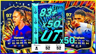 50x GUARANTEED LALIGA TOTS PACKS amp 500k 83 x50 LALIGA PACKS [upl. by Adnuahsar]